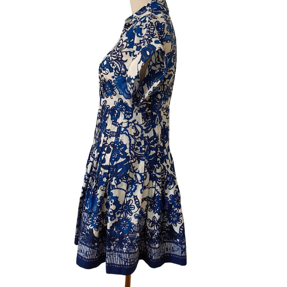 Cara Cara Nash Mini Dress Mini Shirtdress Cotton Fit-and-Flare - Picture 11 of 12